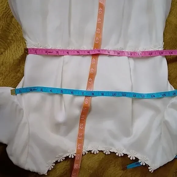 VTG Christine Gowns Panorama City California Wedding W Dress Sz 10 Ivory Color - Picture 14 of 16